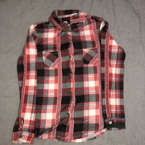 plaid bottom up flannel